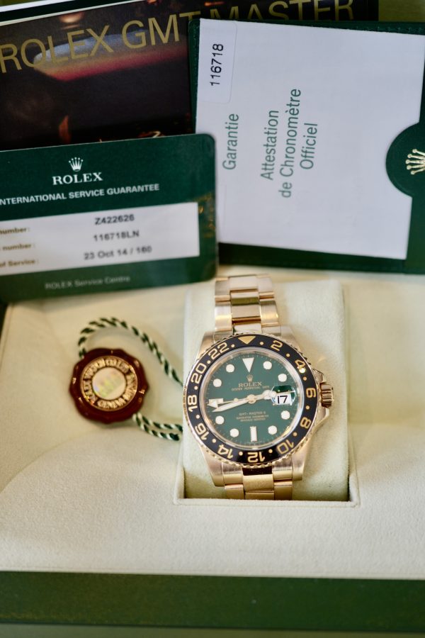 Rolex GMT-Master II 116718LN - Discontinued 2007 W Rolex Service Box & Papers