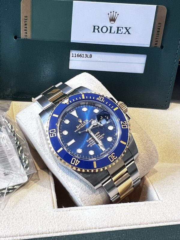 Rolex Submariner Date 40mm 116613LB STEEL & GOLD "Blusey" FULL SET IN RECEIPT