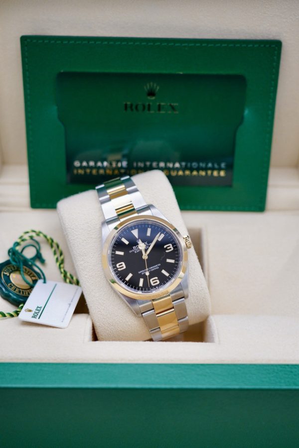 2023 Rolex 124273 Explorer 36mm Bi-Metal Black Dial Full Set - STUNNING WATCH