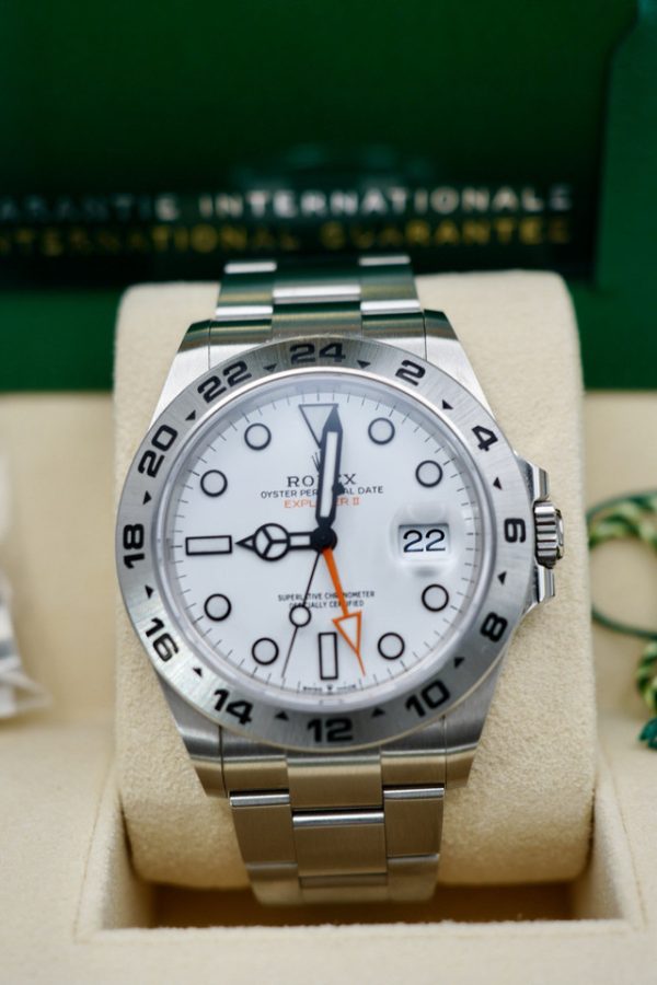 2021 Rolex Explorer II 226570 White Dial Full Set UNWORN with Purchase receipt