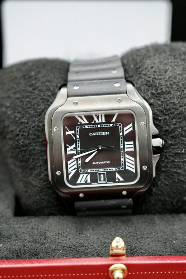 2024 Cartier Santos de Cartier Men's Black ADLC- WSSA0039 FULL SET