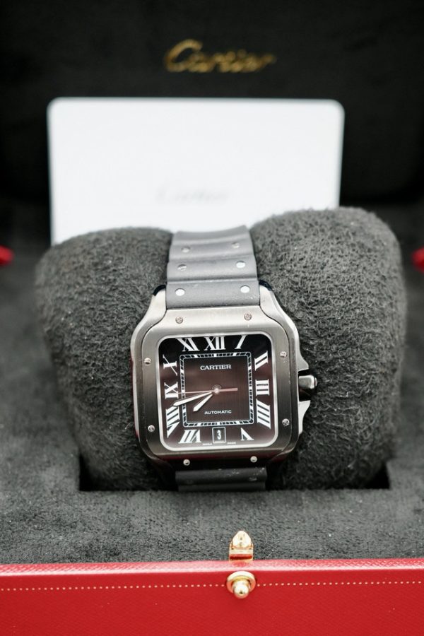 2024 Cartier Santos de Cartier Men's Black ADLC- WSSA0039 FULL SET - Image 3