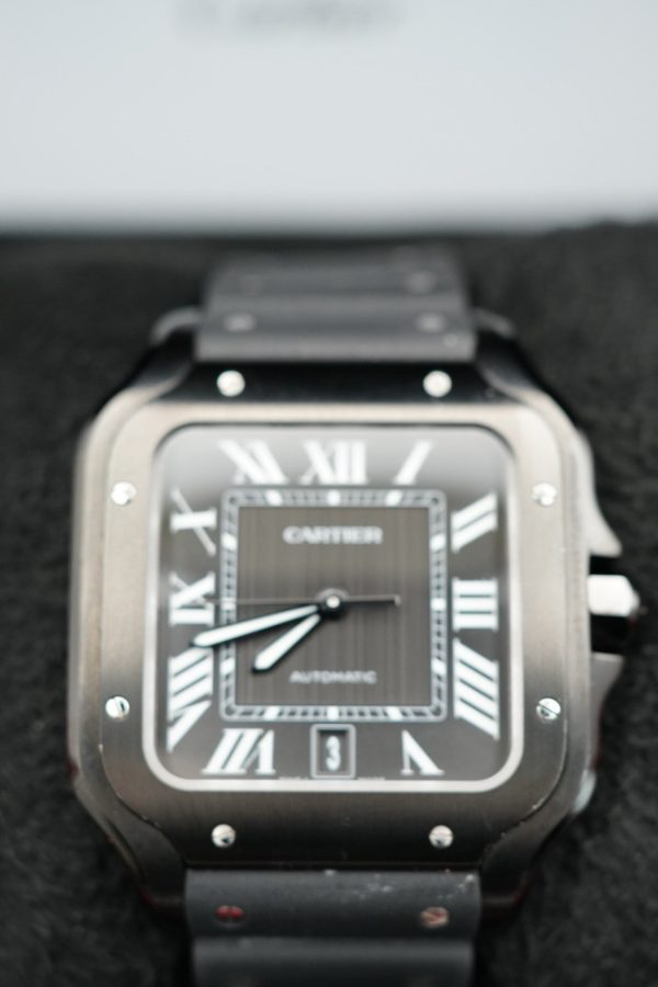 2024 Cartier Santos de Cartier Men's Black ADLC- WSSA0039 FULL SET - Image 4