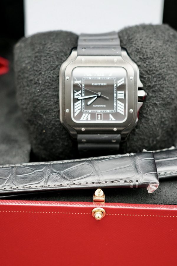 2024 Cartier Santos de Cartier Men's Black ADLC- WSSA0039 FULL SET - Image 9