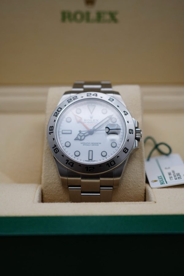 Rolex Explorer II 216570 42 mm Polar White Dial Stainless Steel 2019 FULL SET - Image 3