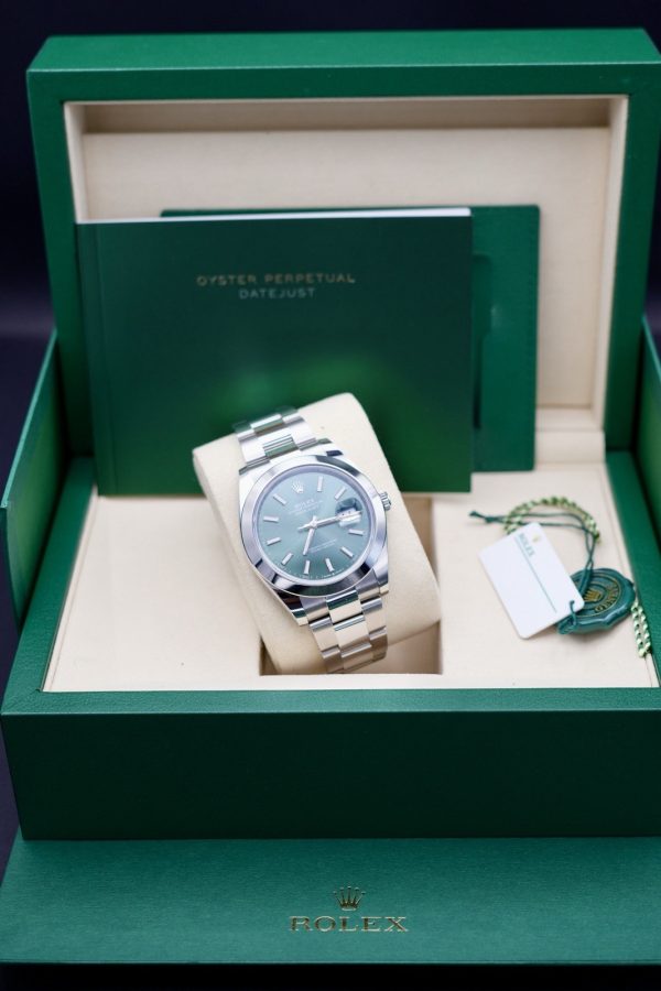 2025 Rolex Datejust 41 Mint Green Dial - 126300 NEW STYLE BOX & PAPERS - Image 3