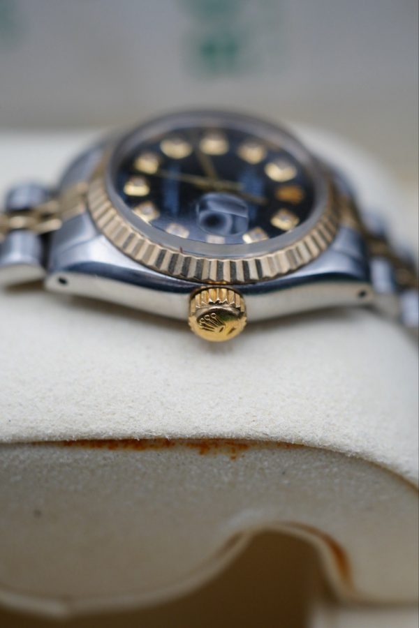 Rolex Datejust 26mm 6917 Steel & Gold Black Diamond Dial - Box and papers - Image 5
