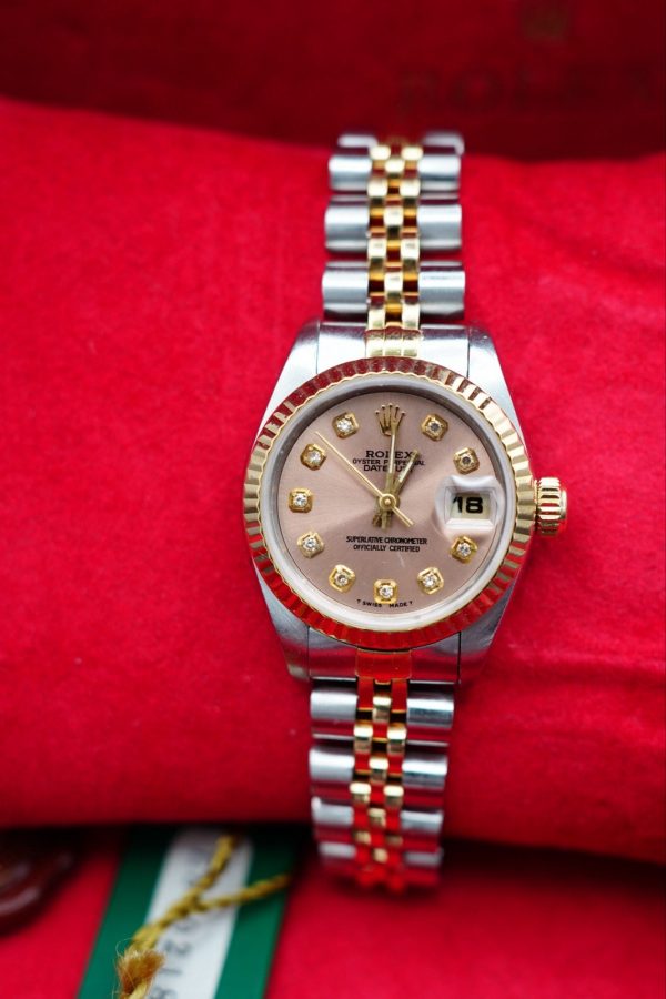 Rolex Datejust 69173 26mm Pink Diamond Dial - Box & Papers 1992 - Image 6