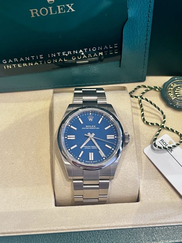 Rolex Oyster Perpetual 134300 Unworn June 25 | Med Blue Dial | Full Set