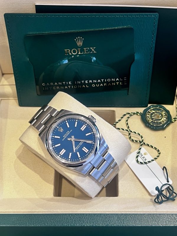 Rolex Oyster Perpetual 134300 Unworn June 25 | Med Blue Dial | Full Set - Image 3