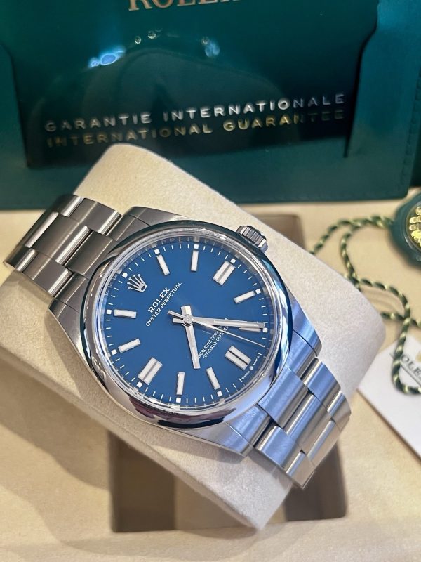 Rolex Oyster Perpetual 134300 Unworn June 25 | Med Blue Dial | Full Set - Image 4