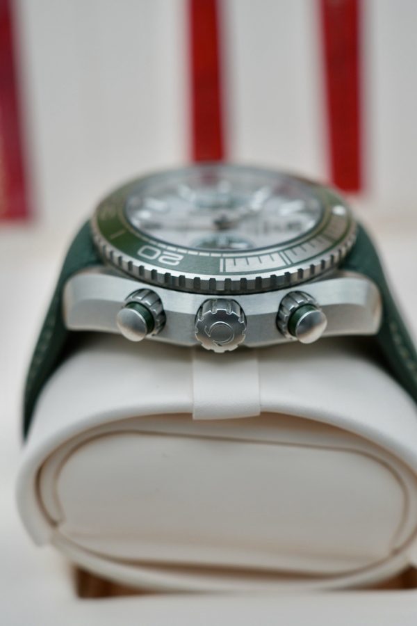 Omega Seamaster Planet Ocean Chrono Khaki Green 45.5mm - 2024 MINT With Receipt - Image 5