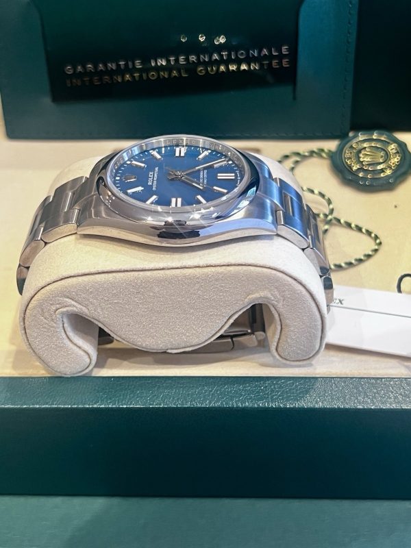 Rolex Oyster Perpetual 134300 Unworn June 25 | Med Blue Dial | Full Set - Image 6