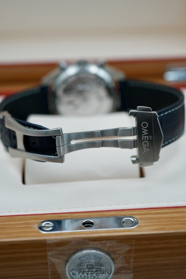 OMEGA Speedmaster Moonphase Chronograph 304.33.44.52.03.001 Blue FULL SET! - Image 5