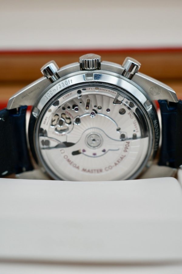 OMEGA Speedmaster Moonphase Chronograph 304.33.44.52.03.001 Blue FULL SET! - Image 6