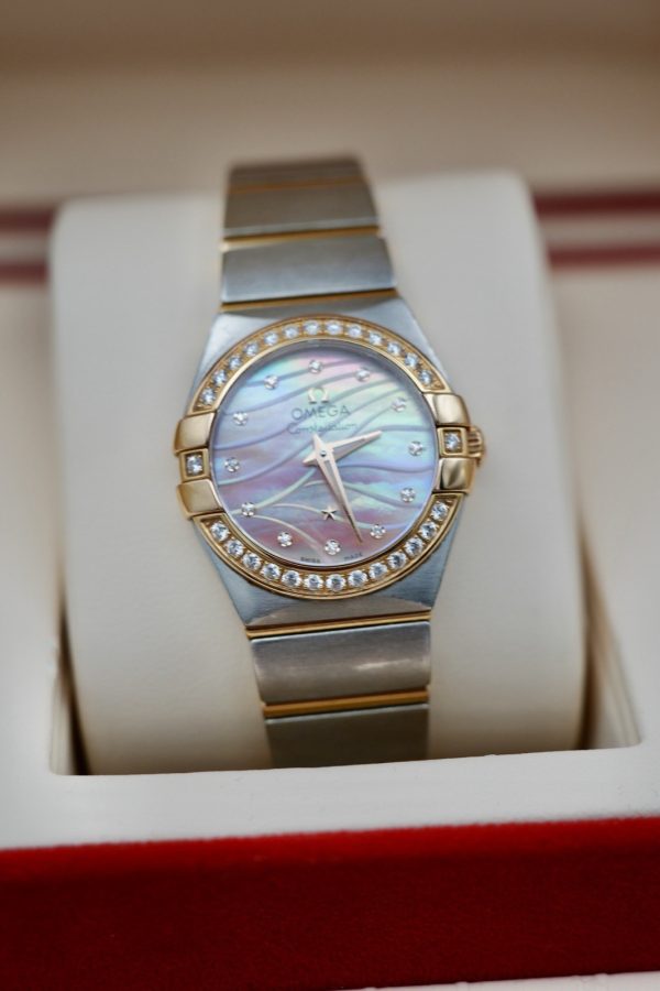 Omega Constellation 123.25.24.60.55.010 PINK MOTHER OF PEARL DIAL - ALL FACTORY - Image 3