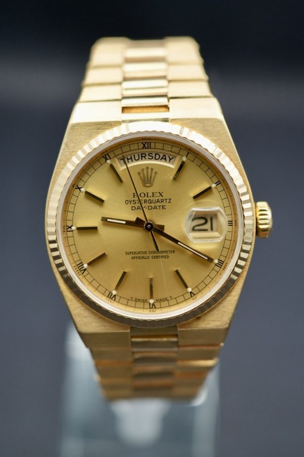 Rolex Oysterquartz Day-Date 19018 Solid Gold - RARE WATCH