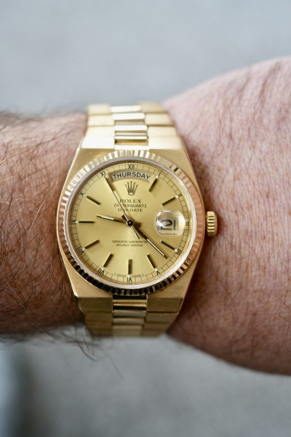 Rolex Oysterquartz Day-Date 19018 Solid Gold - RARE WATCH - Image 12