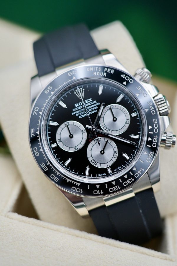 2024 ROLEX Cosmograph Daytona 126519LN White Gold Black Dial Oysterflex B&P - Image 11