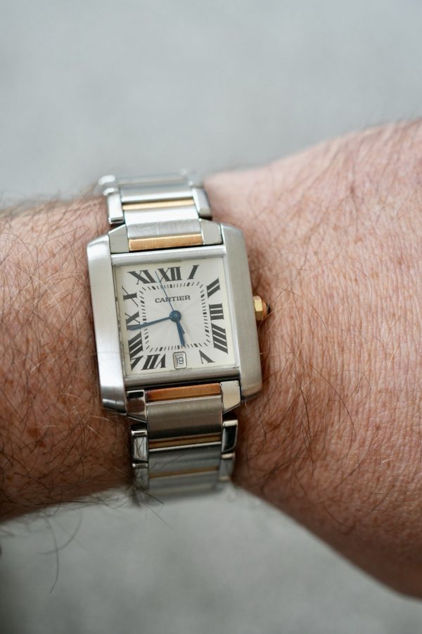 Cartier Tank Francaise Ref.2302 Steel & Rose Gold Watch - Image 6