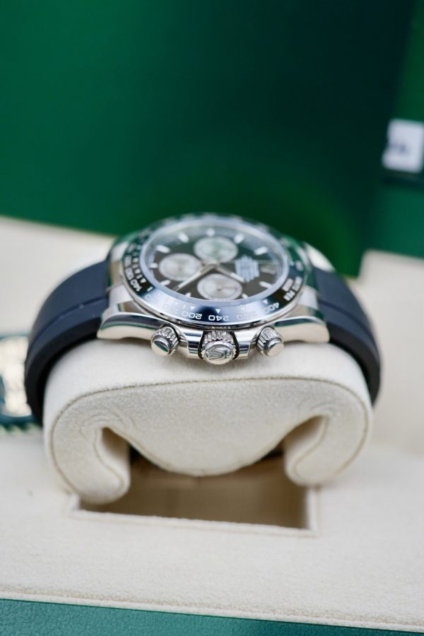 2024 ROLEX Cosmograph Daytona 126519LN White Gold Black Dial Oysterflex B&P - Image 13