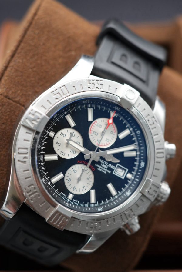 Breitling Super Avenger II Men's Black Watch - A1337111/BC28