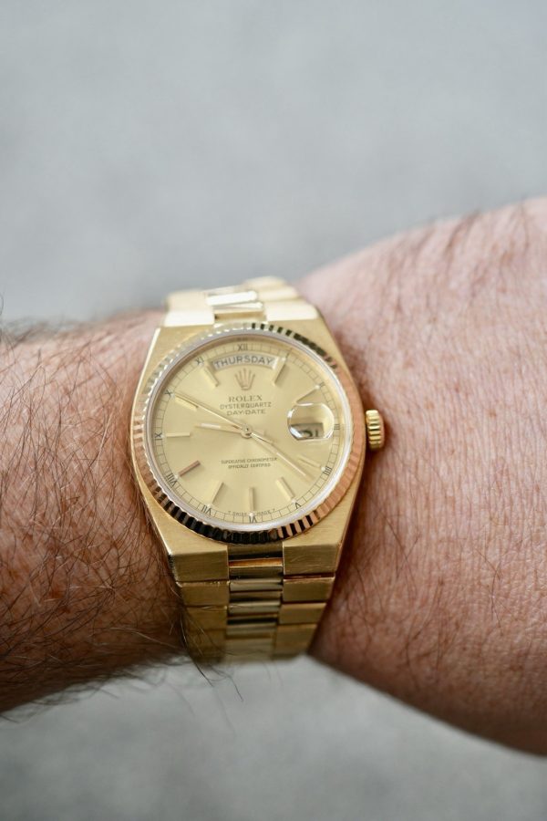 Rolex Oysterquartz Day-Date 19018 Solid Gold - RARE WATCH - Image 11