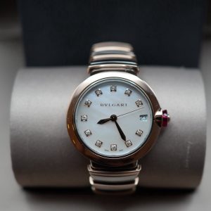Bvlgari Lvcea Ladies watch Mother dial and diamond dot mint condition