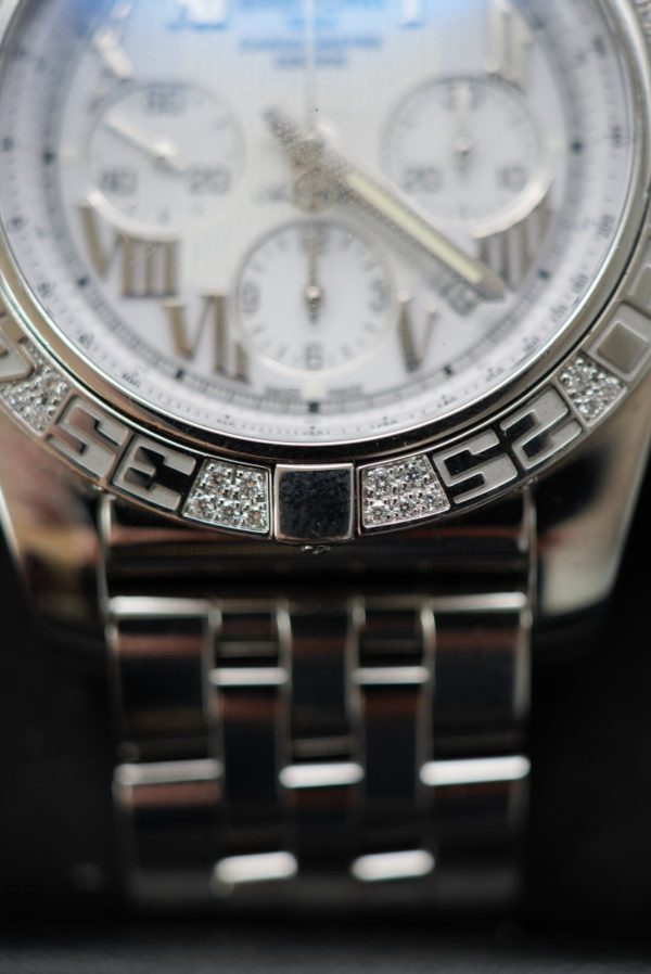 Breitling Chronomat White Dial Watch - AB0110AA Dimond Bezel 2019 service - Image 3