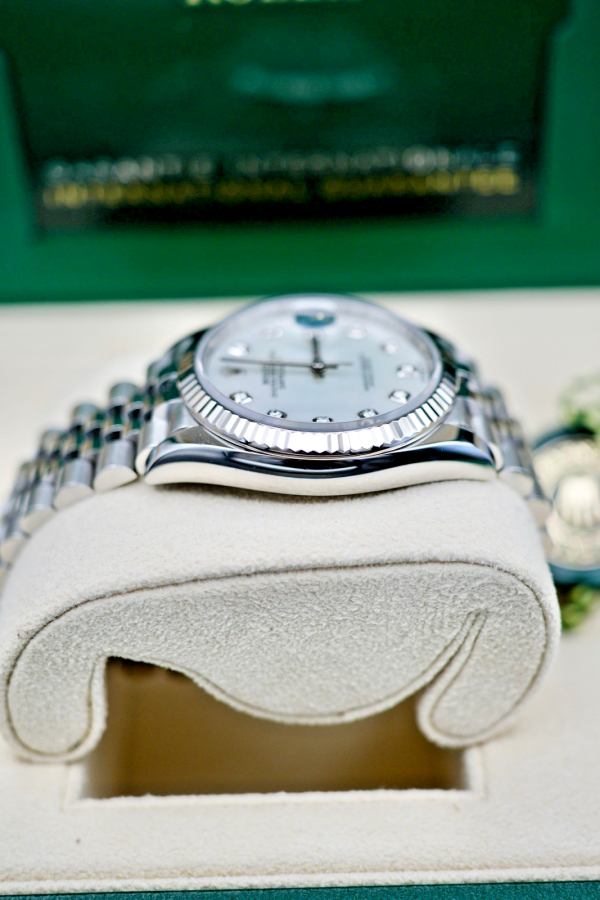 2023 Rolex 126234 Datejust 36 Mother of Pearl Diamond Dial FULL SET! - Image 5