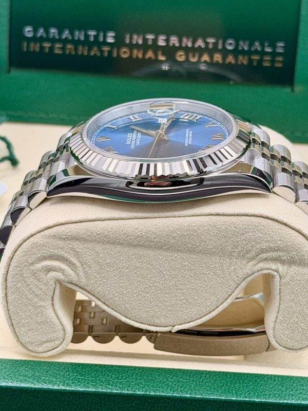 BRAND NEW UNWORN Rolex Datejust 41mm Steel & White Gold 126334 Azzuro Blue - Image 5