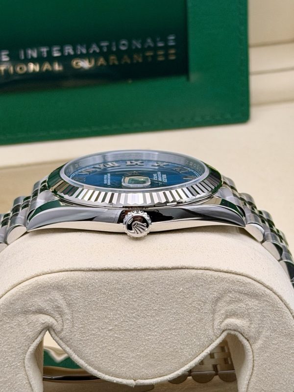 BRAND NEW UNWORN Rolex Datejust 41mm Steel & White Gold 126334 Azzuro Blue - Image 6