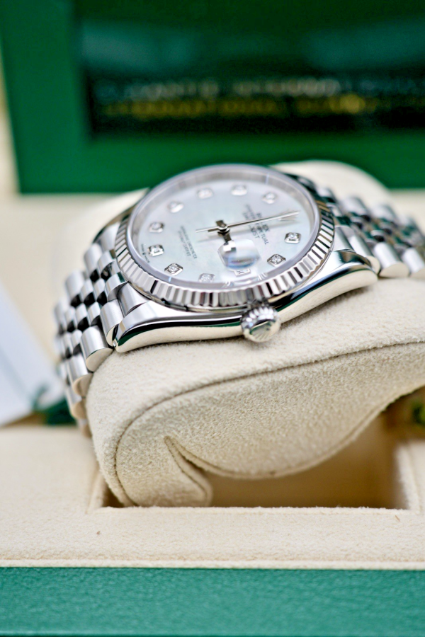 2023 Rolex 126234 Datejust 36 Mother of Pearl Diamond Dial FULL SET! - Image 8