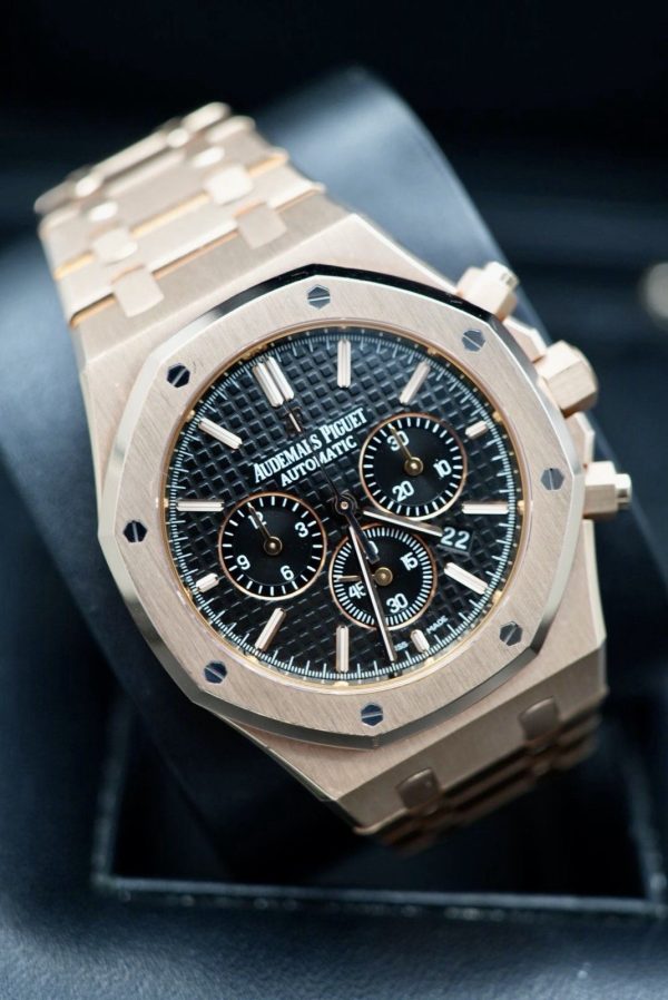 Audemars Piguet Royal Oak Chronograph 26320OR.OO.1220OR.02 Watch Rose Gold 2016 - Image 3