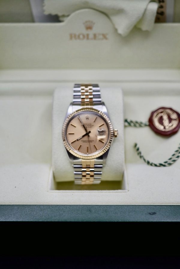 Rolex Datejust Gold Men's Watch - 16013 box and papers - Image 3