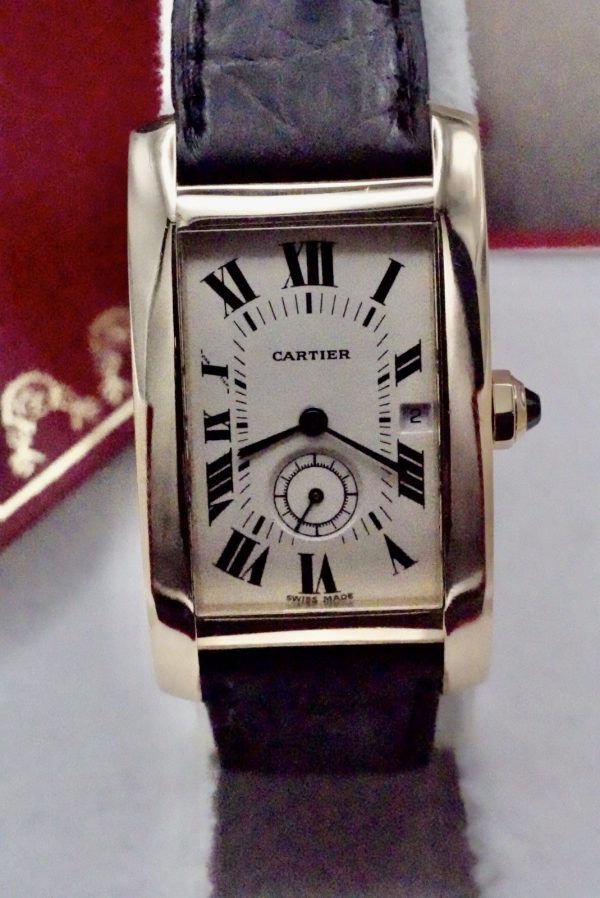 Cartier Tank Americaine 8012905 box and papers 18ct solid gold - Image 3