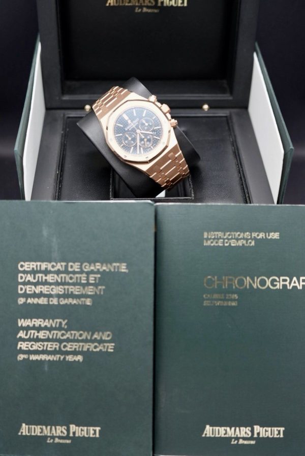 Audemars Piguet Royal Oak Chronograph 26320OR.OO.1220OR.02 Watch Rose Gold 2016 - Image 4