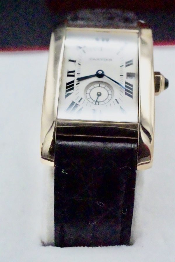 Cartier Tank Americaine 8012905 box and papers 18ct solid gold - Image 5