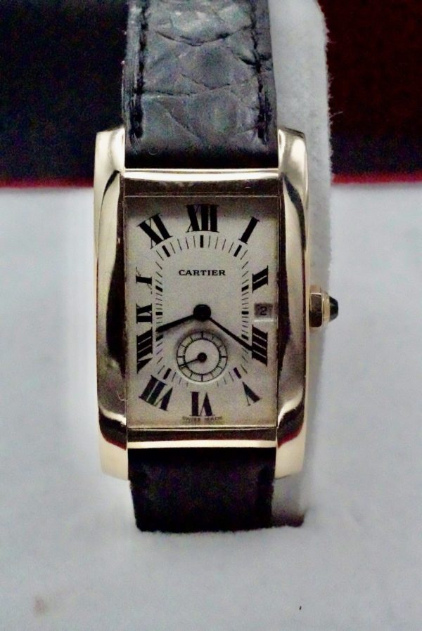 Cartier Tank Americaine 8012905 box and papers 18ct solid gold - Image 6