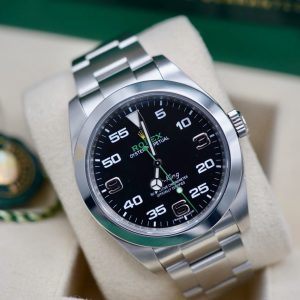 Rolex Airking Watch Ref 116900 - 2021 Full Set - Discontinued Model 'Bloodhound'